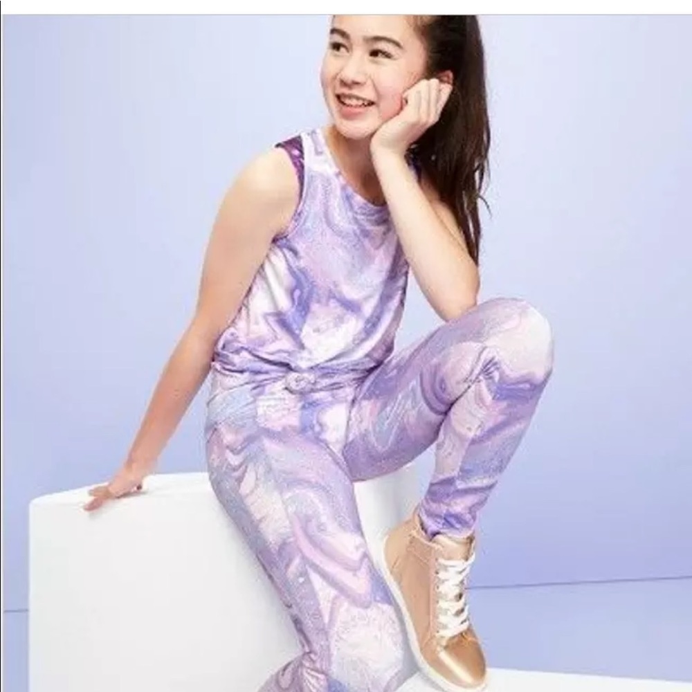 More than Magic Purple Swirl Activewear Outfit